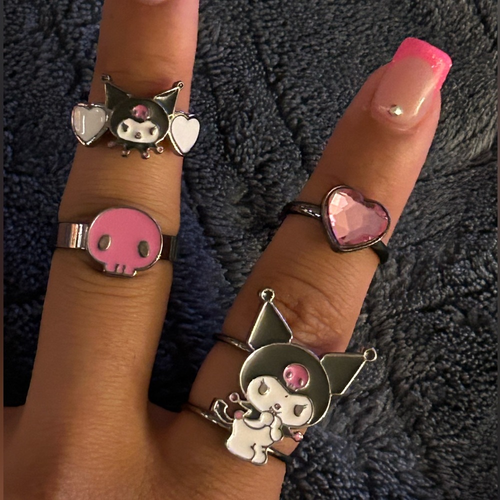 kuromi rings set